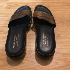 Donald Pliner Vachetta Leather Platform Sandal